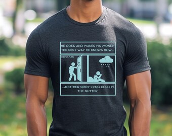 Camiseta con parodia de cascada de Repo Man, camiseta con referencias musicales de los 90, letras satíricas, ropa unisex, humor retro, ideas de regalos de moda para TLC