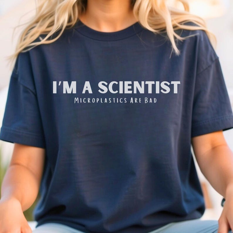 Funny Scientist Tshirt Eco-Friendly Tee Gift Ideas for Science Teachers Science Lover Gift Microplastics Awareness Shirt Sustainable Fashion image 3