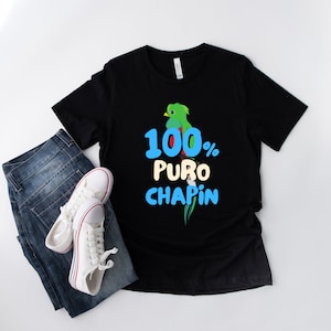 100% puro chapin guatemalteco maglietta divertente regalo per papà di wordteesco