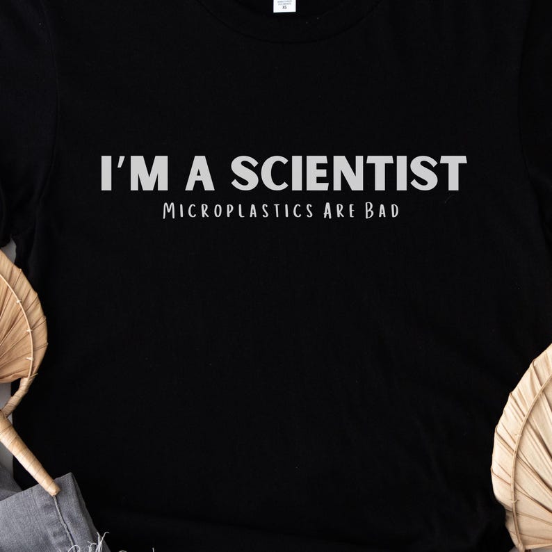 Funny Scientist Tshirt Eco-Friendly Tee Gift Ideas for Science Teachers Science Lover Gift Microplastics Awareness Shirt Sustainable Fashion image 2