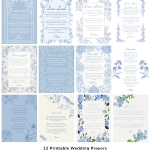 Christian Wedding Prayer Printable | 12 Digital Bible Verse Wall Art Prints | Bride Gift | 8x10 & 5x7 | Instant Download