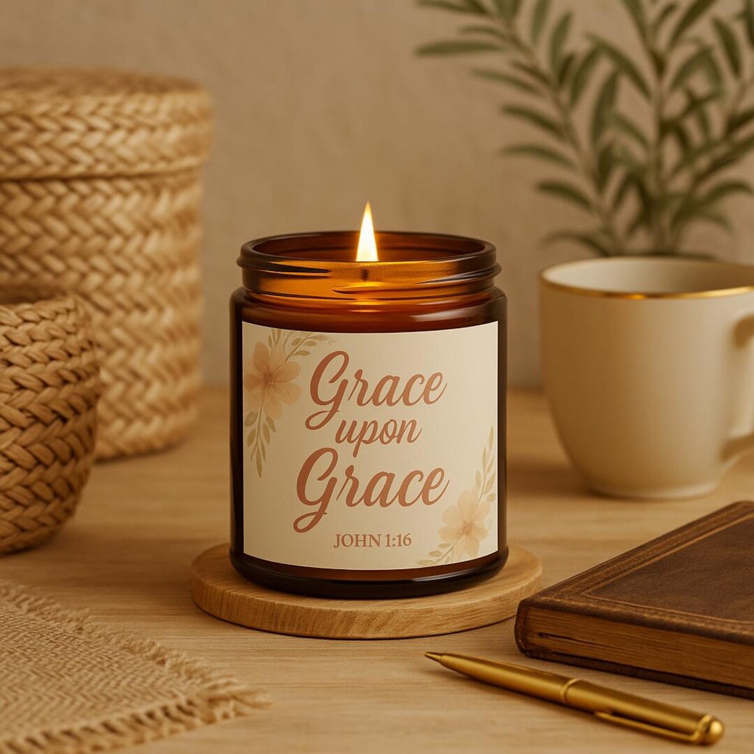 Sweet Grace scripture candle main image 0