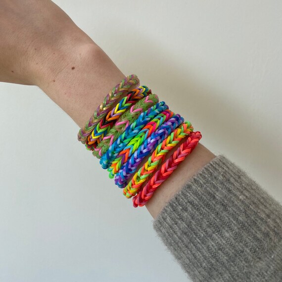 Touchstone – Set 24 Braccialetti Donna In Stile Arcobaleno – Fatti A Mano, Multicolore Oro, Diametro 6,35 Cm - 3