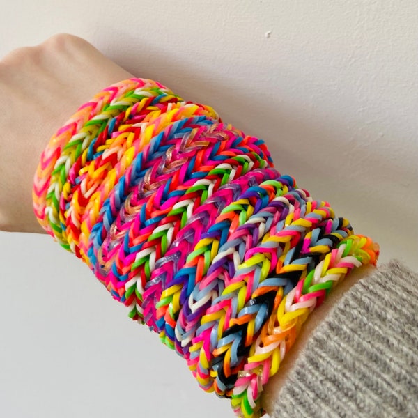 Bundle of Rainbow Loom Band Bracelets | 6 for 3 | 10 for 4.5 | Fishtail Friendship & Exchange Bracelets | Free UK Shipping