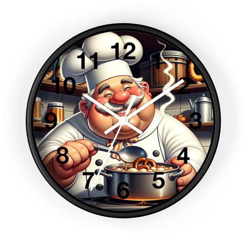 Chef's Kitchen Wall Clock - Perfect Gift for Food Lovers, Culinary ...