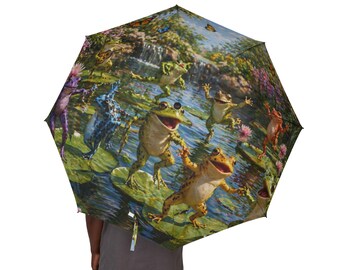 Woodland Fairy Garden Umbrella | Foldable Compact Rain Umbrella