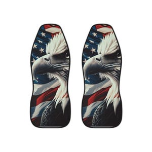 Patriotic Eagle Car Seat Covers: American Flag Auto Decor