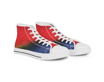 Hoge herensneakers in zachte kleur: casual canvas sneakers