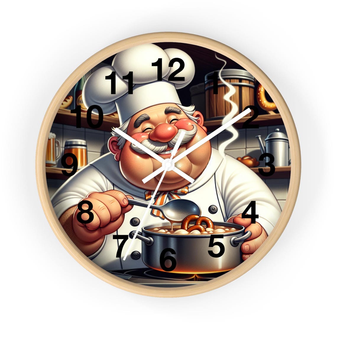 Chef's Kitchen Wall Clock - Perfect Gift for Food Lovers, Culinary ...