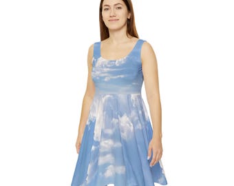blue and white cloud dress The Ragdoll Dress main image 1