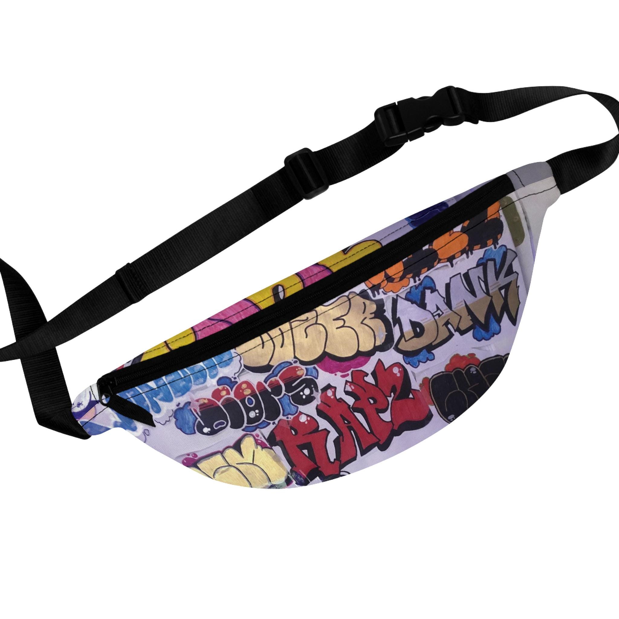 Graffiti Fanny Pack: Street Style Polyester Waist Bag - Etsy