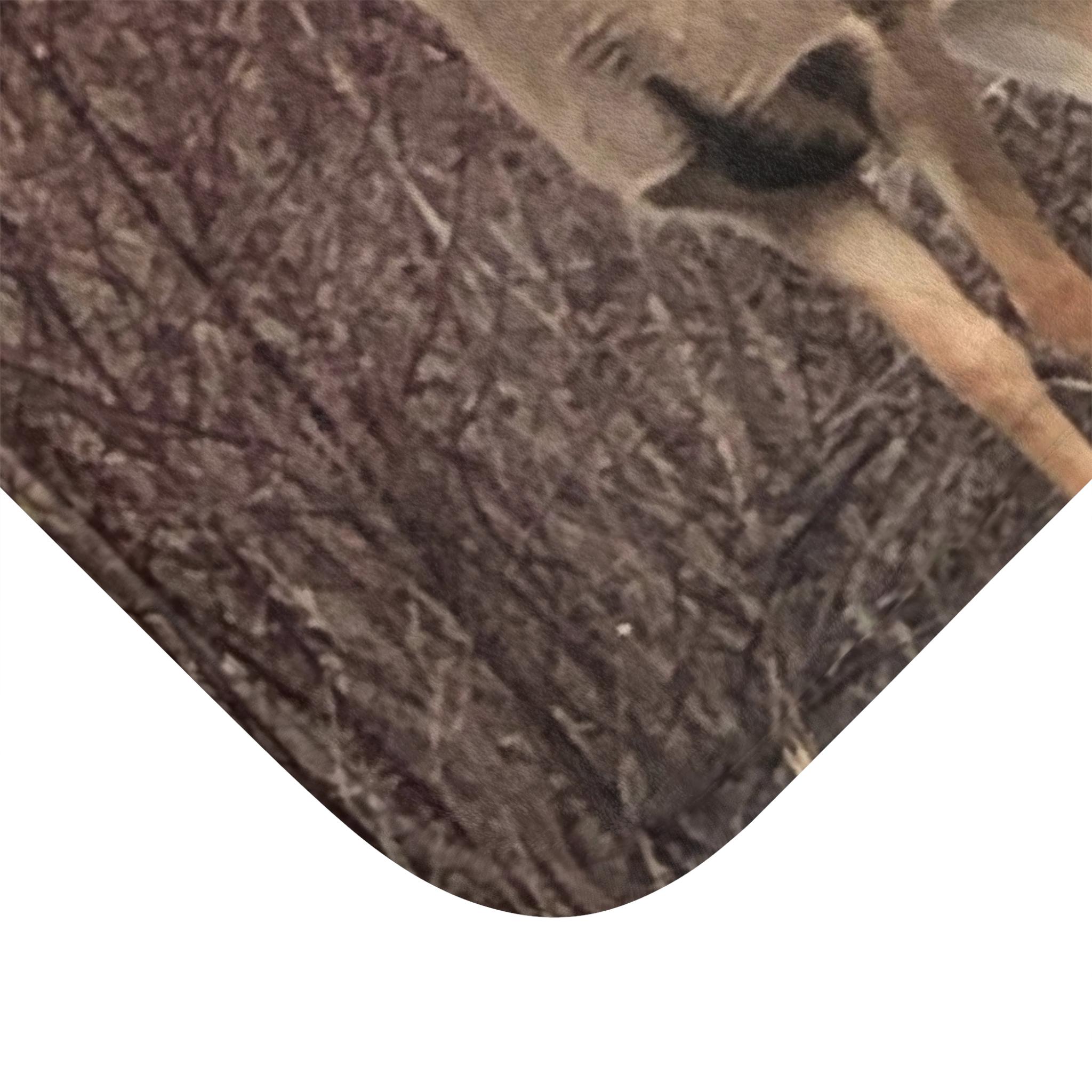 Badematte Mit Rehkitz Motiv - Vintage Design Wildtier Illustration Für Badezimmer