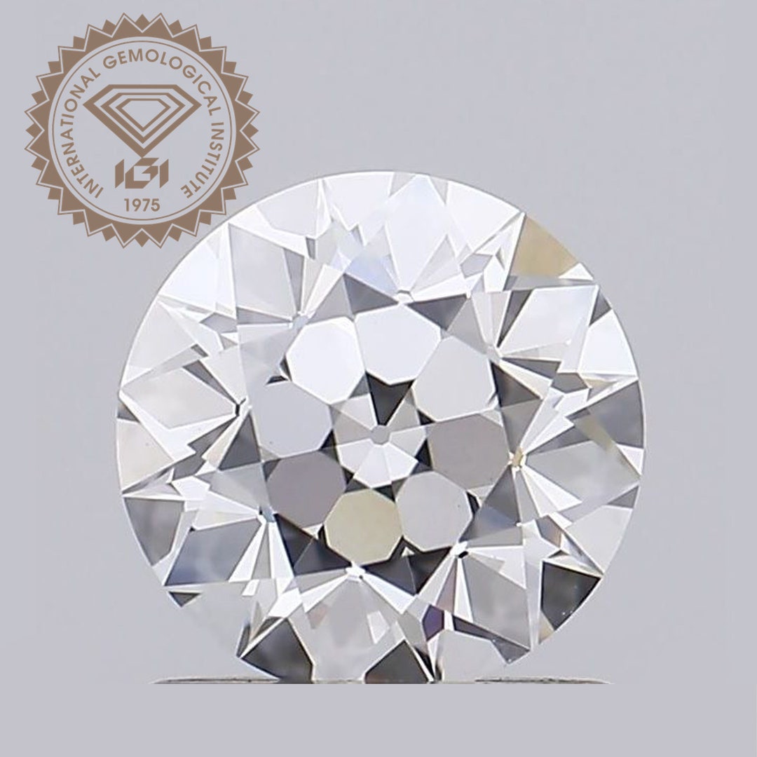 European Cut Lab Diamond 1.01CT Old European Cut OEC Lab Diamond F VVS2, Excellent Cut WHOLESALE ...