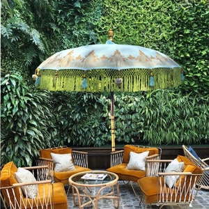 Pretty garden Umbrella - Sky Blue
