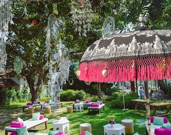 Pink Panther - Designer garden umbrella