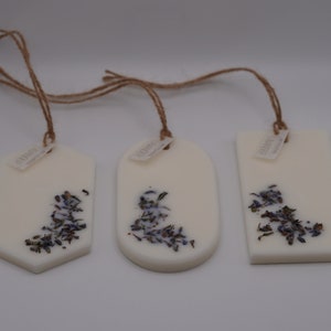Soy Wax Sachet gift set, Soy Wax Air Freshener, Scented Wax Sachets with Dried Flowers Hang in your closet or bathroom image 2