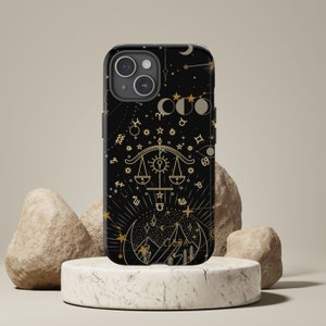 Libra Astrology Tough Phone Case, Protection for iPhone, Samsung Galaxy, Google Pixel, Gift for Astrology Lovers, Birthdays, Bachelorette