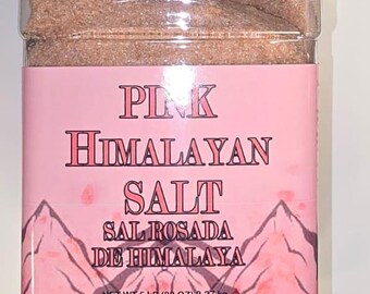 Premium 5 lbs Fine-Grain Pink Himalayan Salt 100% Pure & Natural Plastic Jar