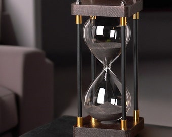 Handgemachte benutzerdefinierte hölzerne Sanduhr Wohnzimmer Dekoration personalisierte Geschenk