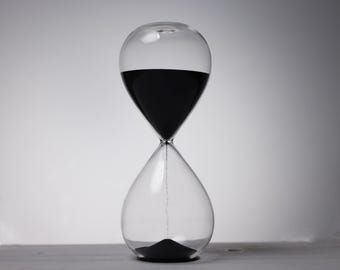 Custom Colors Minimalist Original Artistic Round Standard Glass Hourglass 5 10 15 30 45 Minutes Office Decoration Timer