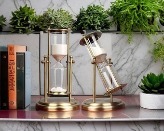 Customized Hourglass, Personalized Hourglass, Metal Hourglass, Hourglass Gift