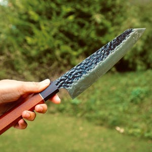 Japanese Kitchen Knife Handmade Hand Forged Very Sharp