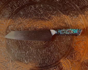 Damastmesser Kochmesser Eleganter Griff VG10-Stahl Japanisch 67-lagiger japanischer Kiritsuke Messer Abalone Muschel Griff Küchenmesser