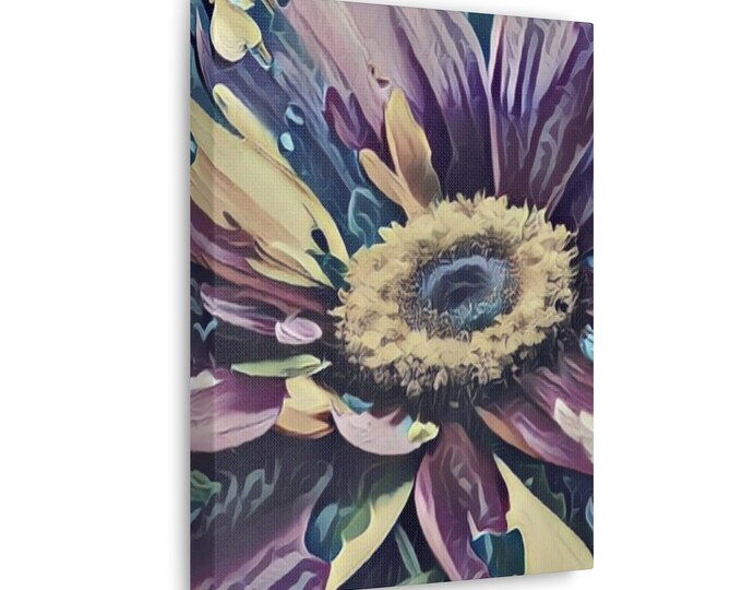 Colorful Flower Wall Art Flower of Alyssa Canvas Floral Home Decor
