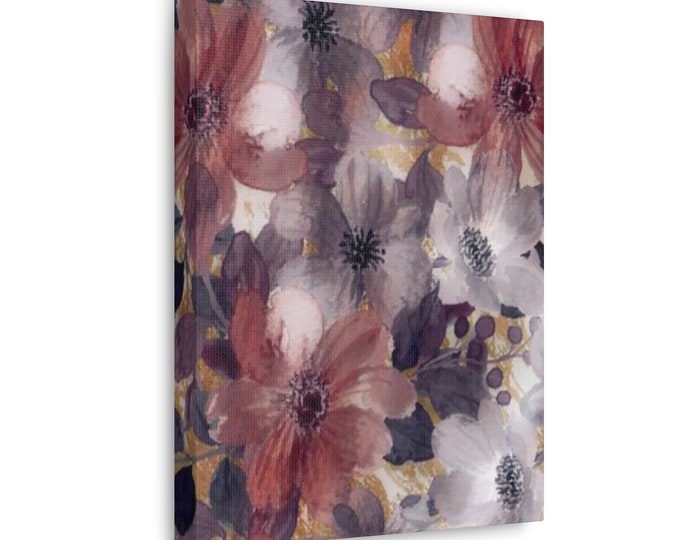 Modern Floral Wall Art Flowers of Celine Canvas Living Room Home Decor