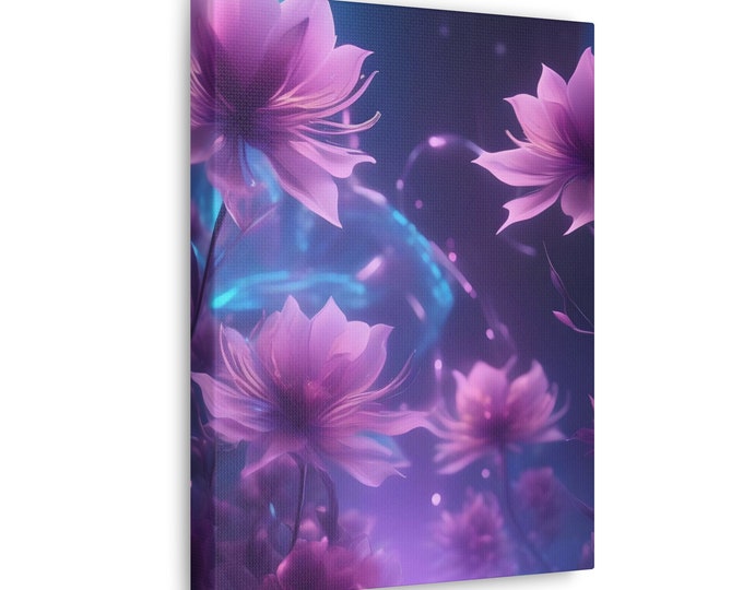 Enchanting Floral Wall Canvas Art Flowers of Lydia Canvas Fantasy Floral Home Decor