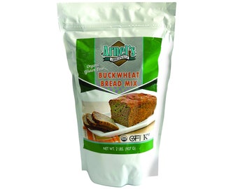 Arnel’s Originals Good and Gluten Free Buckwheat Bread Mix | Gluten free | Organic | non-GMO Verified | Certified Kosher | 2 pounds