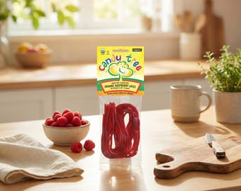 Organic Raspberry Laces | Gluten-Free Treat, Natural Flavor, No Added Sugar
