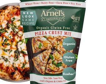 Arnel's Organic Gluten-Free Pizza Crust Mix – Thin Crust Dough (2 lbs)