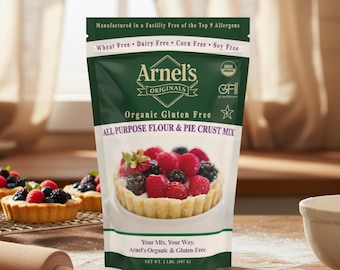 Organic Gluten-Free All Purpose Flour & Pie Crust Mix: Non-GMO, Kosher (5 lbs)