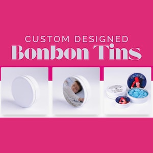 Customized Bonbon Imported French Candy Tins, Minimum Order of 100, Variety of Flavors