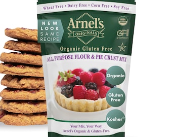 Organic Gluten-Free All Purpose Flour & Pie Crust Mix: Non-GMO, Kosher (2 lbs)