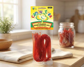 Organic Strawberry Laces, Gluten-Free (4 Pack)