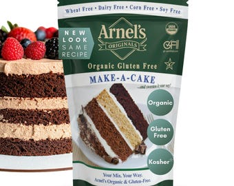 Organic Gluten-Free Make-A-Cake Mix: Non-GMO, Kosher (2 lbs)