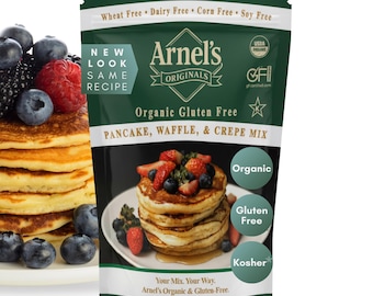 Organic Gluten-Free Pancake & Waffle Mix: Non-GMO, Kosher (2 lbs)