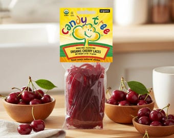 Organic Cherry Laces, Gluten-Free (4 Pack)