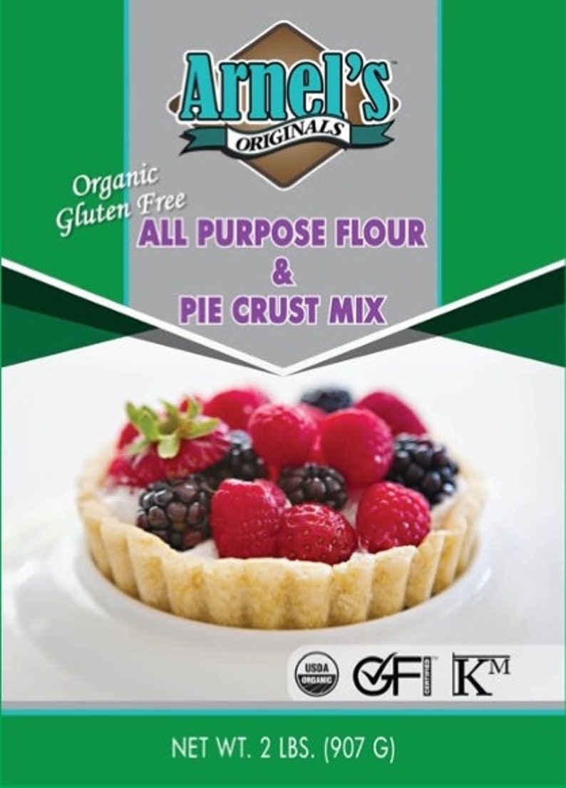 Arnels Originals Good and Gluten Free All Purpose Flour and Pie Crust Mix Certified Gluten free Organic non-GMO Kosher 2 Pounds image 7