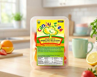 Organic Fruit Mix Lollipops, Gluten-Free (30 Pieces)