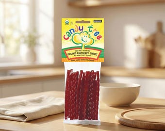 Organic Raspberry Licorice Twists, Gluten-Free (4 pack)