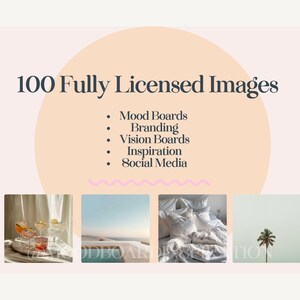 100 fotografías de paneles de estado de ánimo para branding, paneles de visión, redes sociales e inspiración. Fotos de tablero de visión imprimibles, imágenes de stock, minimalismo