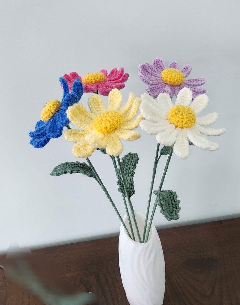 Bouquets of Crochet Flowers, Gifts for Mother's Day, Holiday Gifts