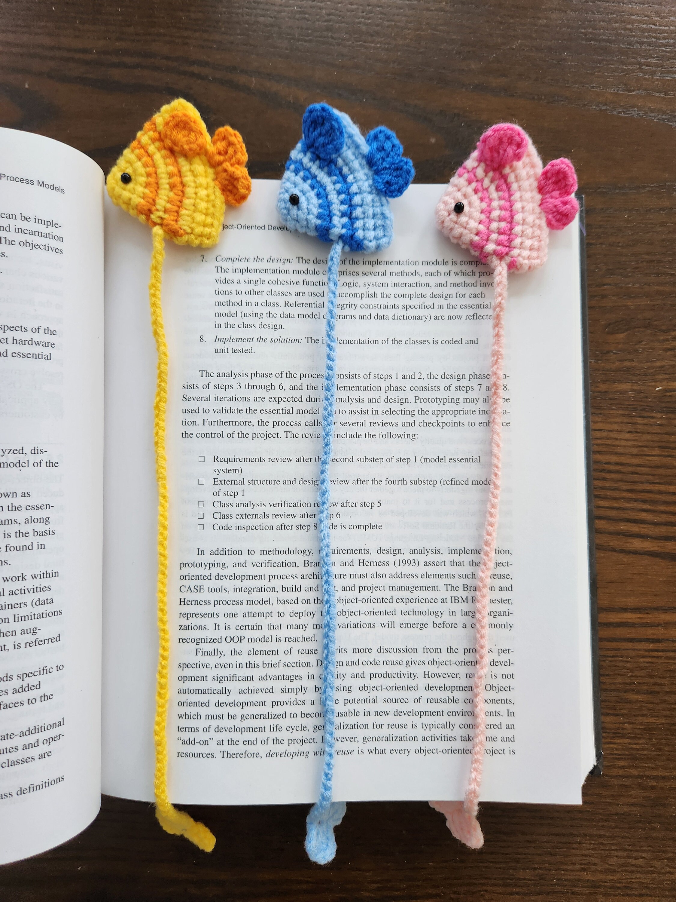 Fish Bookmark Pattern Crochet Tropical Fish Bookmark, Handmade Car Charm - Etsy
