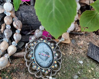Immaculate Heart of Mary Rosary: Handmade Job's Tears Catholic Gift