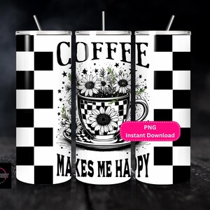 Coffee Tumbler 20 oz Sublimation Design Digital Download PNG File