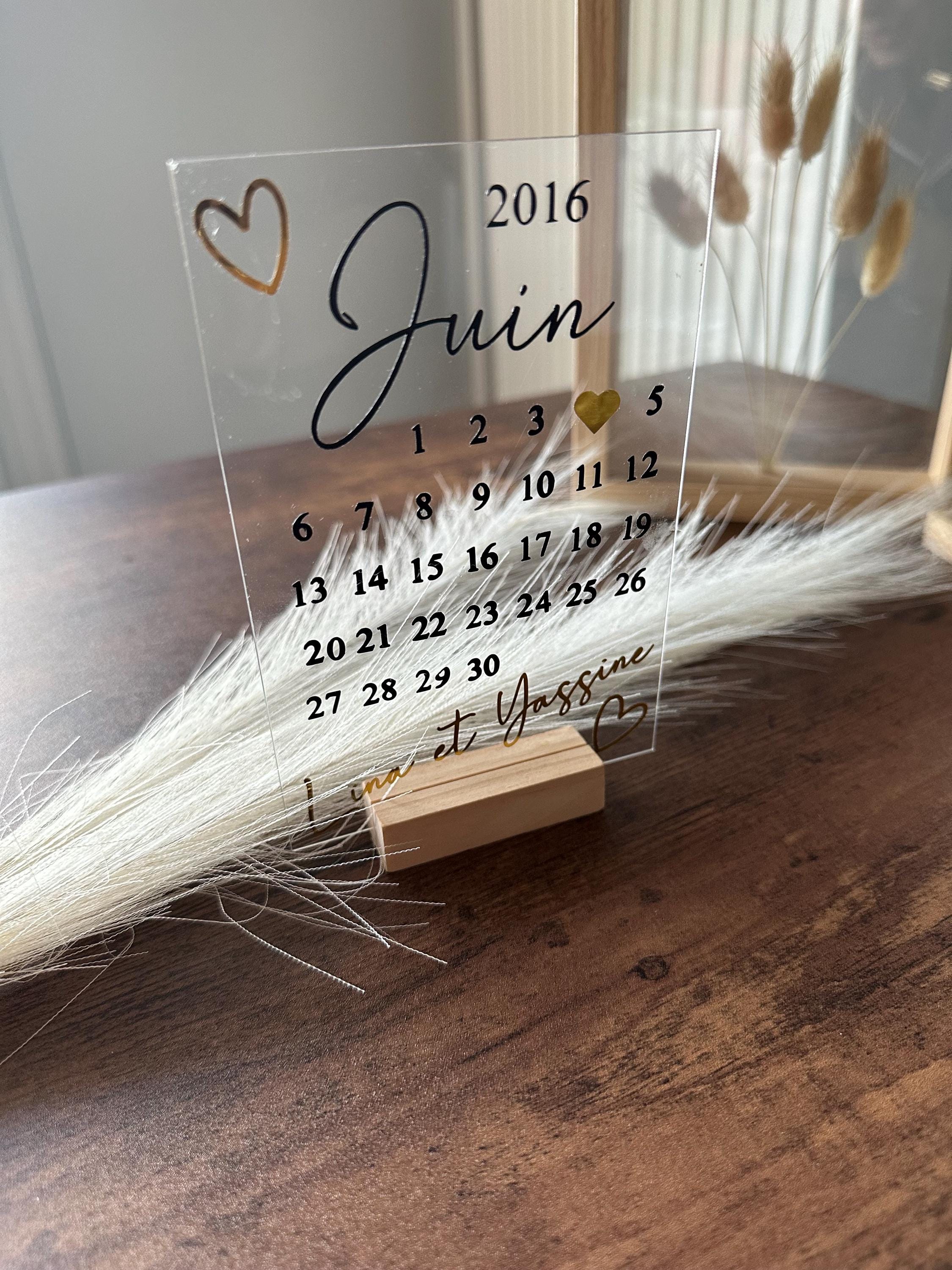 Voor Haar Ons Kalenderhart - Het Perfecte Valentijnscadeau! Te Beste Dag  Ooit Kalender - Hart Van Plexi Glas Belgie