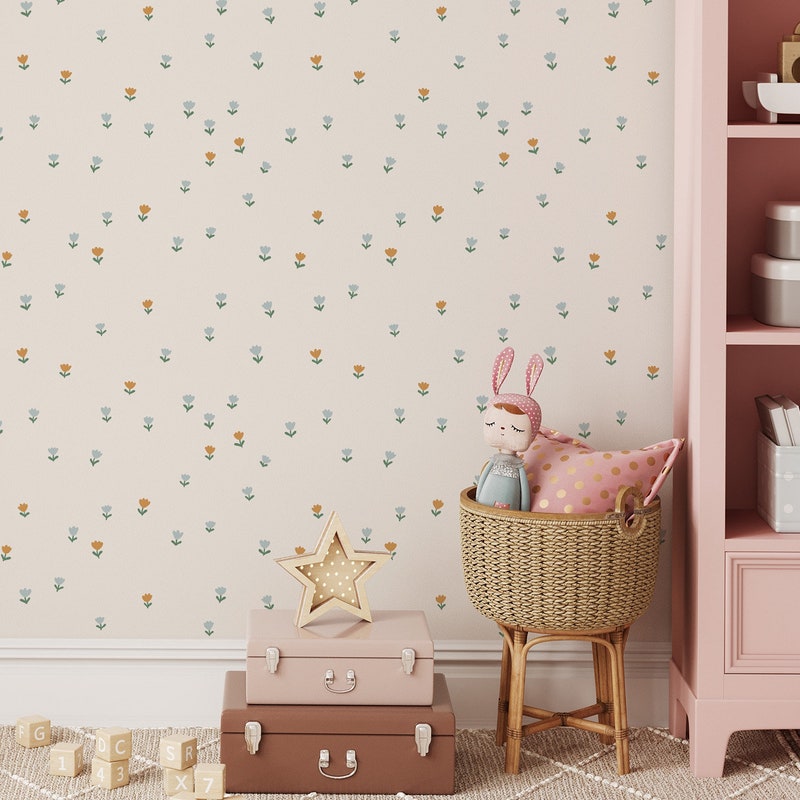 Floral Wallpaper Nursery - Etsy